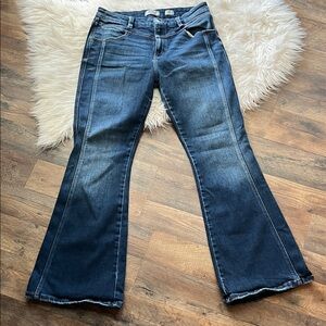 Kancan dark wash high waisted flare dark wash jeans size 30